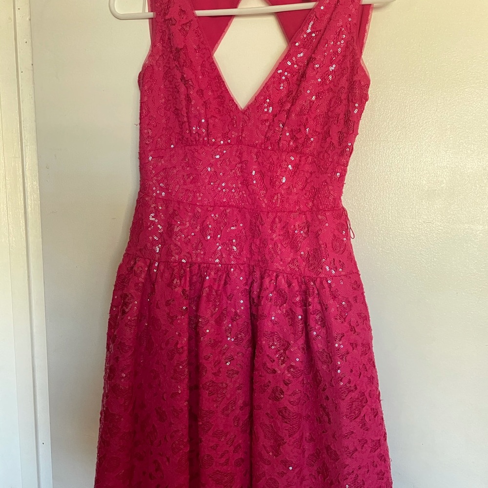 Cute pink sparkling dress